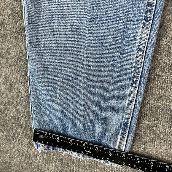 Lee Jeans Mens Size34 Regular Fit Light Wash Distressed StraightLeg DenimVintage - Picture 2 of 9